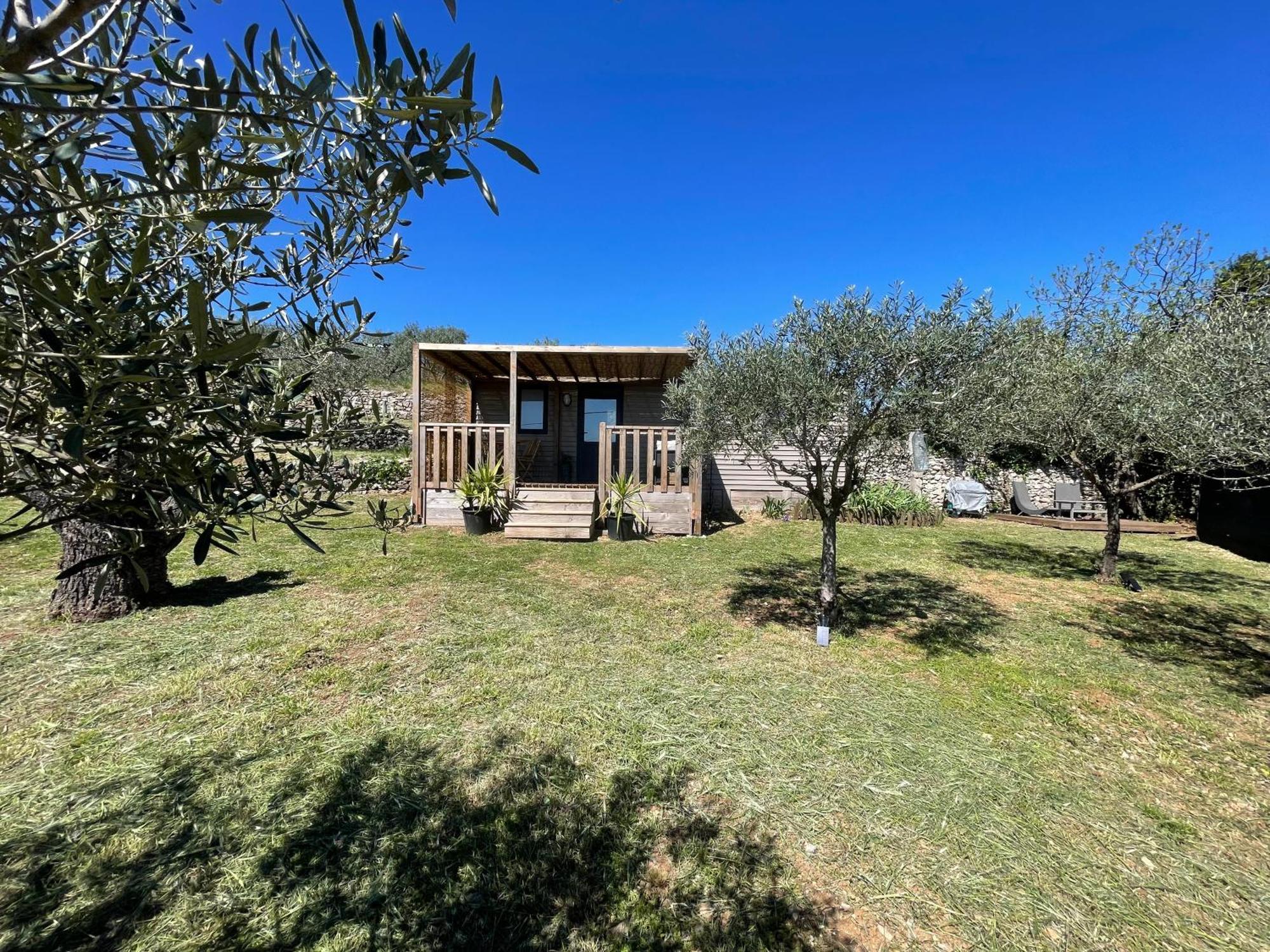 Mobil-Home En Pleine Nature A 3 Mins Du Lac Du Salagou Avec Vue Panoramique Lacoste  Exterior photo